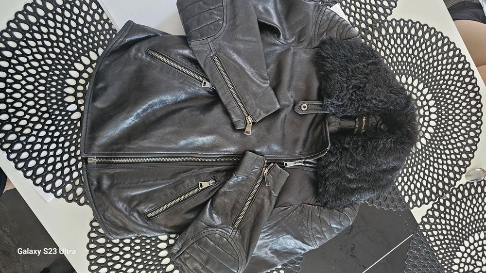 Massimo Dutti kurtka damska skóra XS