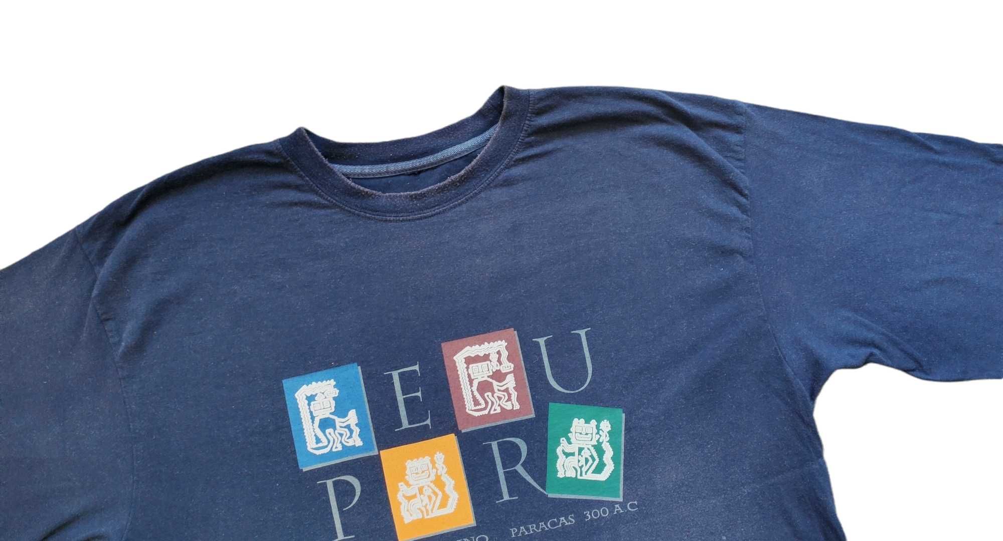 vintage t-shirt Peru, rozmiar XL, stan dobry