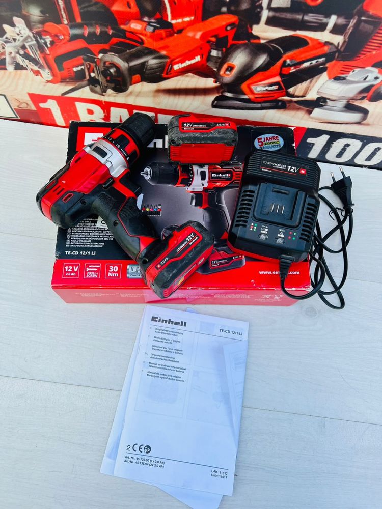 Шуруповерт-дрель Einhell TE-CD 12/1 Li