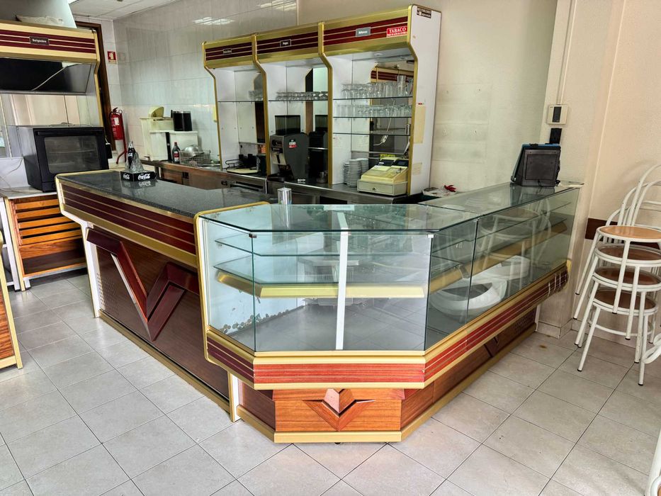 Balcão vintage de pastelaria