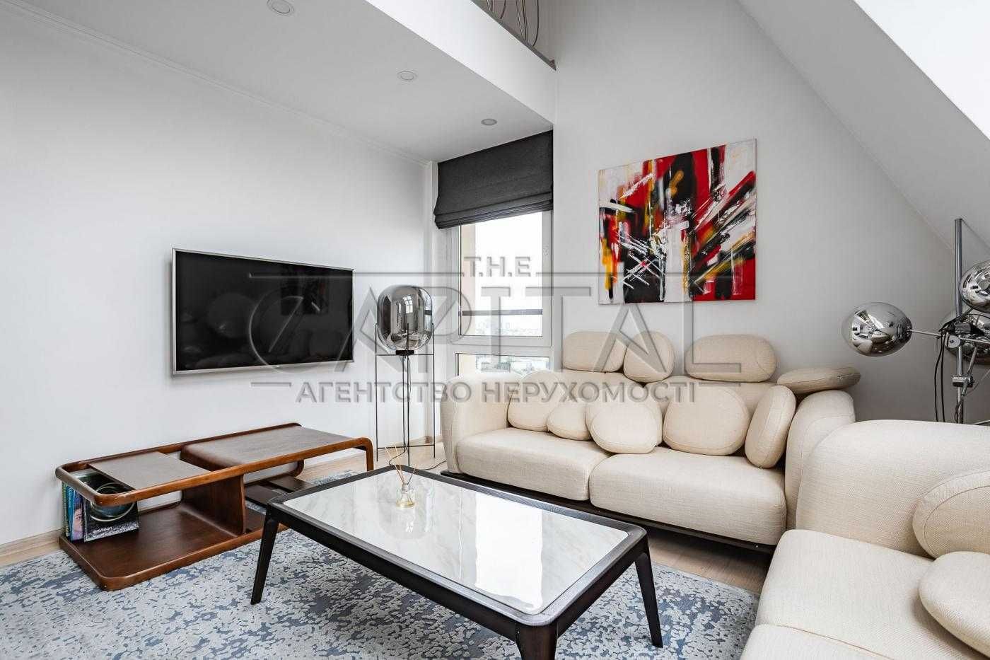 Аренда квартиры 125m² пенхаус в два уровня ЖК"Hoffmann Haus"