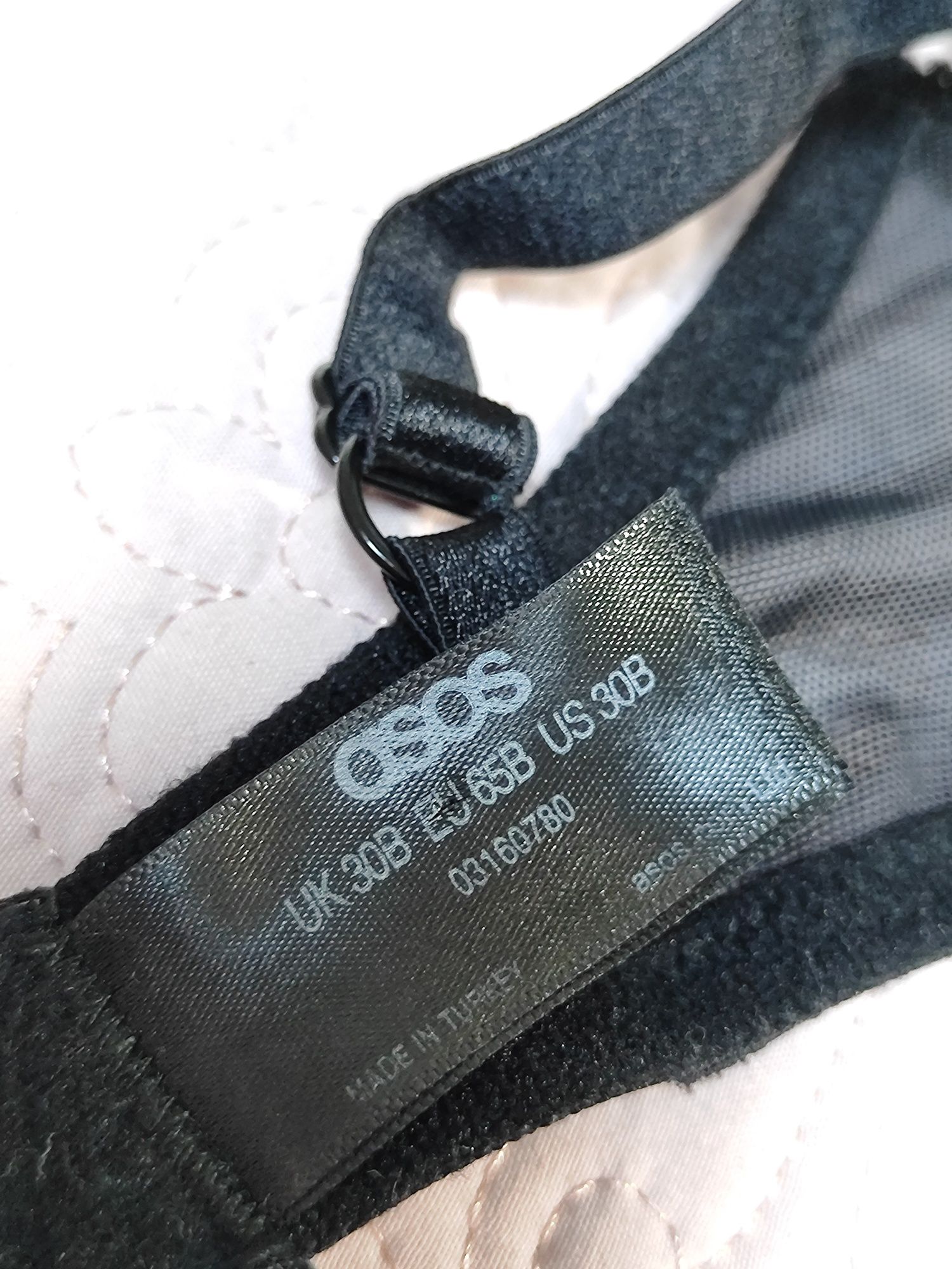 Stanik biustonosz 65B softbra soft bra Asos czarny koronkowy