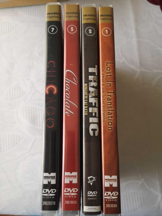 Lote de 4 filmes dvd
