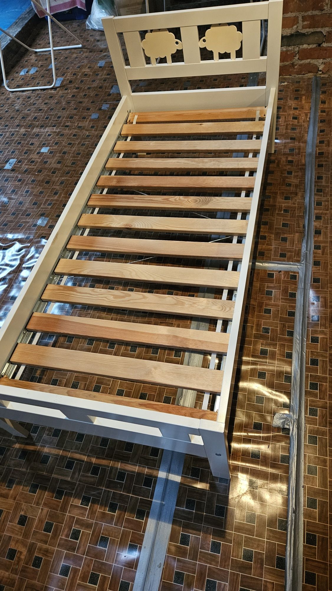 Łóżko IKEA KRITTER 160X70 kpl dno i materac