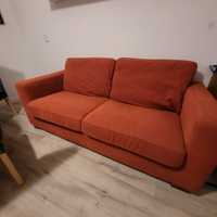 Sofa ikea nierozkładana dwuosobowa kolor cegła