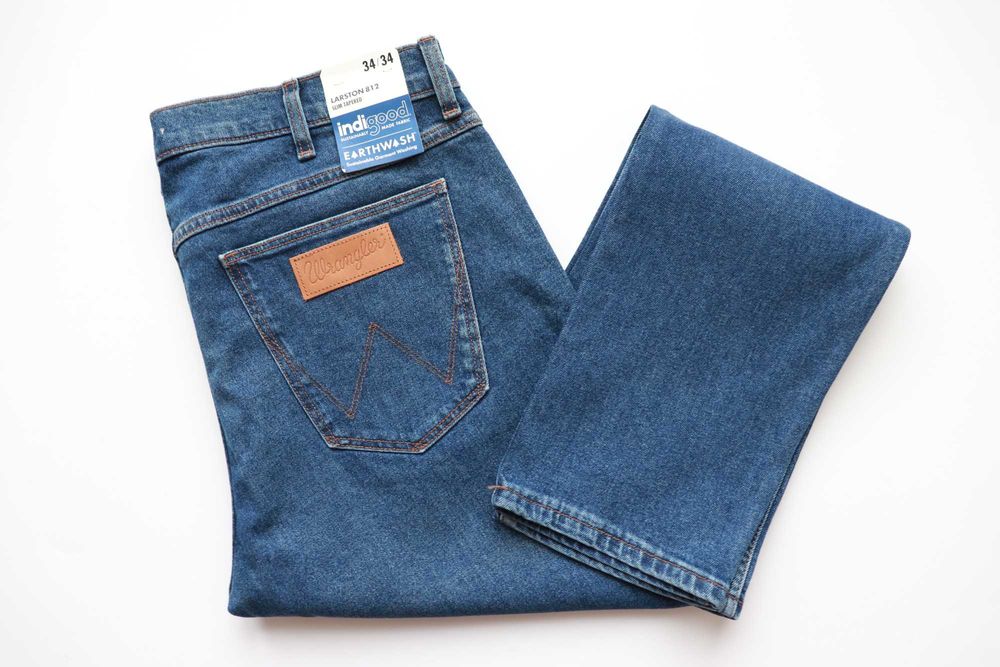 WRANGLER LARSTON 812 W34 L34 męskie spodnie jeansy slim tapered nowe