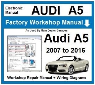 Service Manual Audi A5 2007-2016 S5 RS5 8T 8F Сервіс мануал