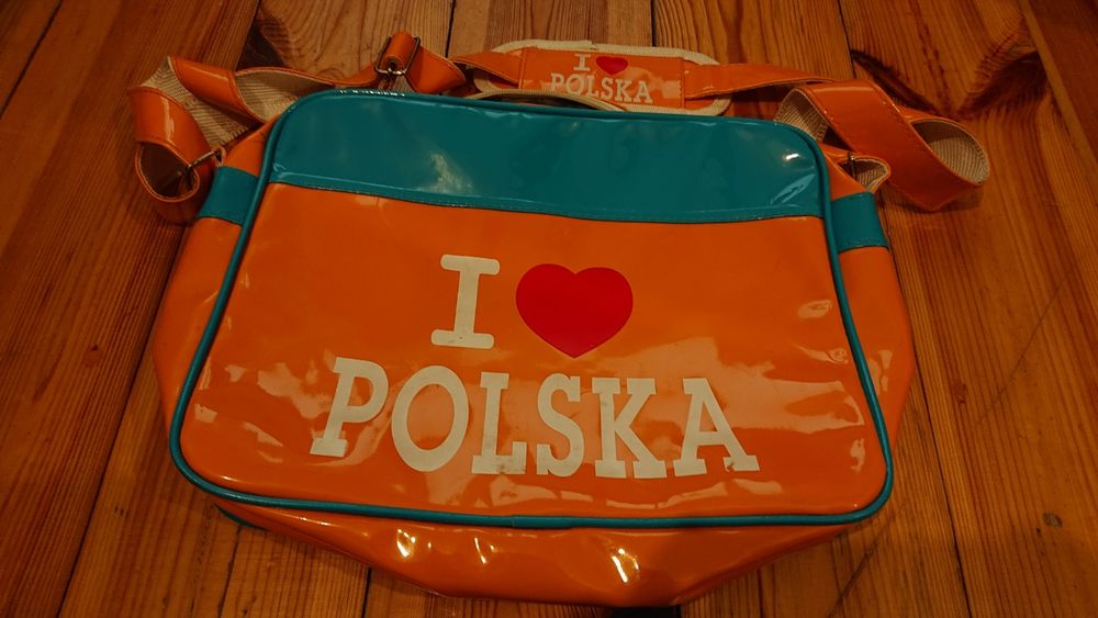 Torba listonoszka kocham Polska pomarańcz