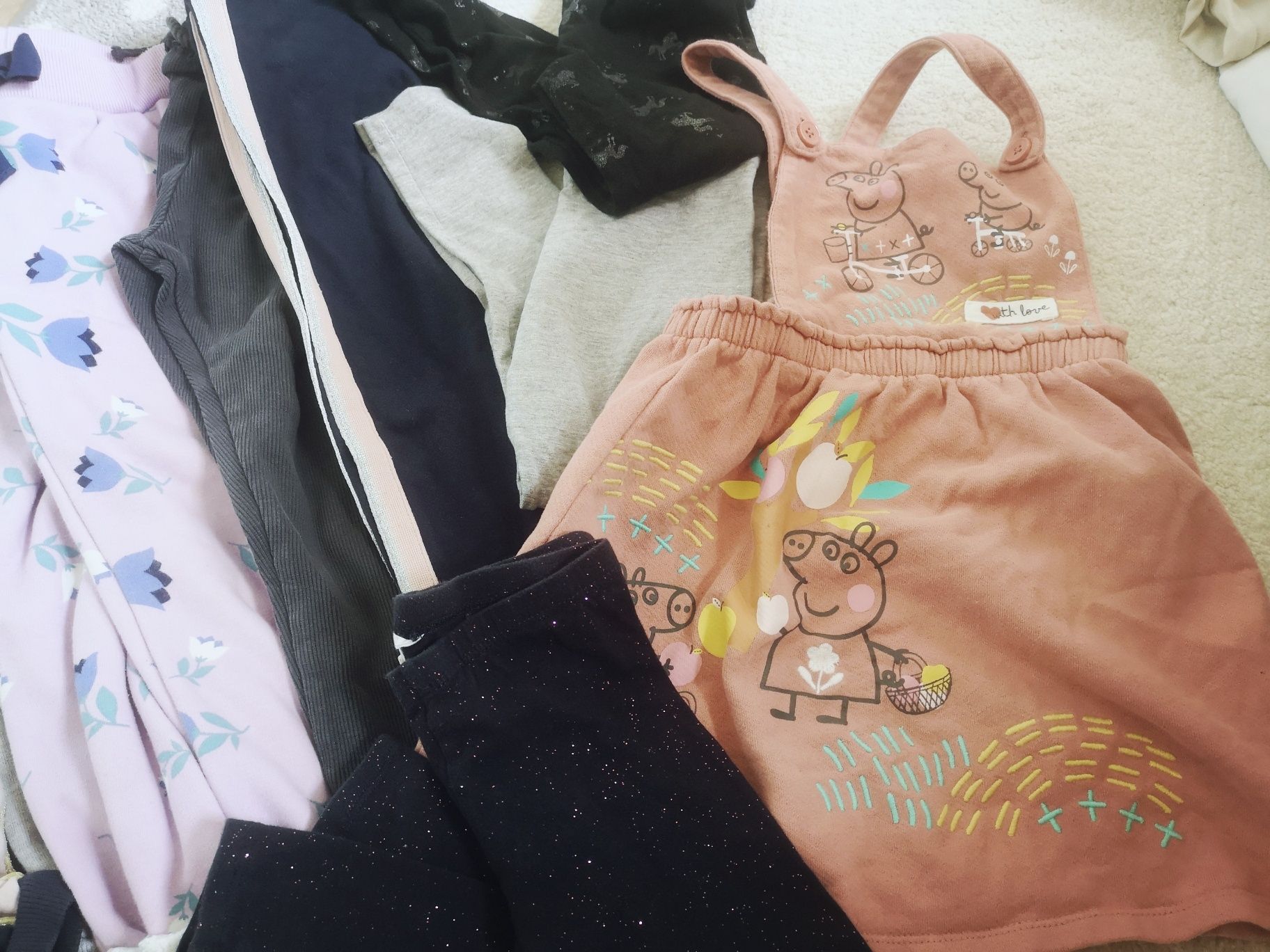 Paczka spodni dla dziewczynki 104cm Primark  Zara H&M spódnica Peppa