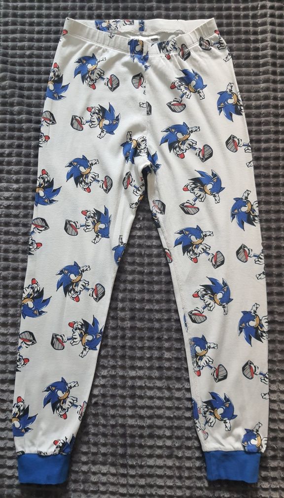 Spodnie chłopięce bawełniane Sonic H&M, rozmiar 134/140