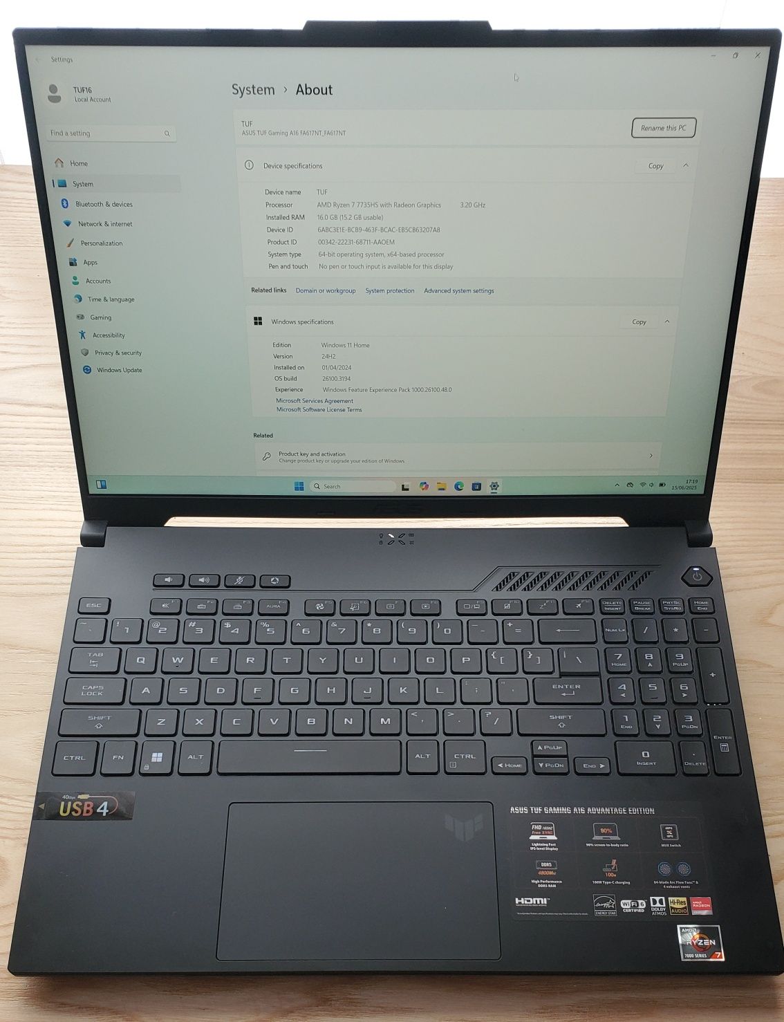 ASUS TUF Gaming A16