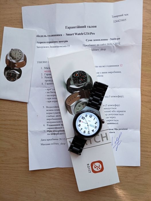Чоловічий розумний смарт годинник з nfc. Smart watch GT4 PRO