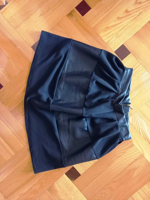 Krótka spódniczka rozmiar S 36 - czarna  - spódnica, mini