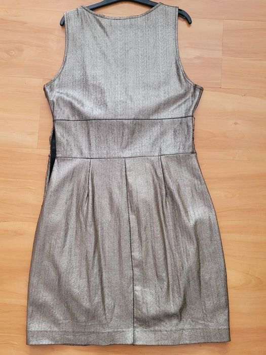 Zara złota sukienka L