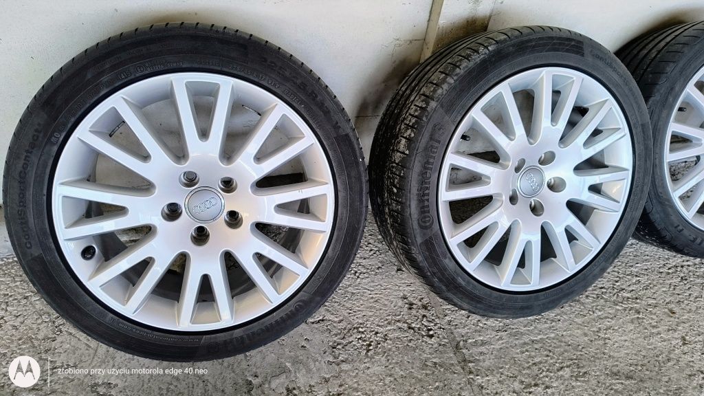 Felgi koła audi 17cali 5x112 z oponami (seat skoda VW)