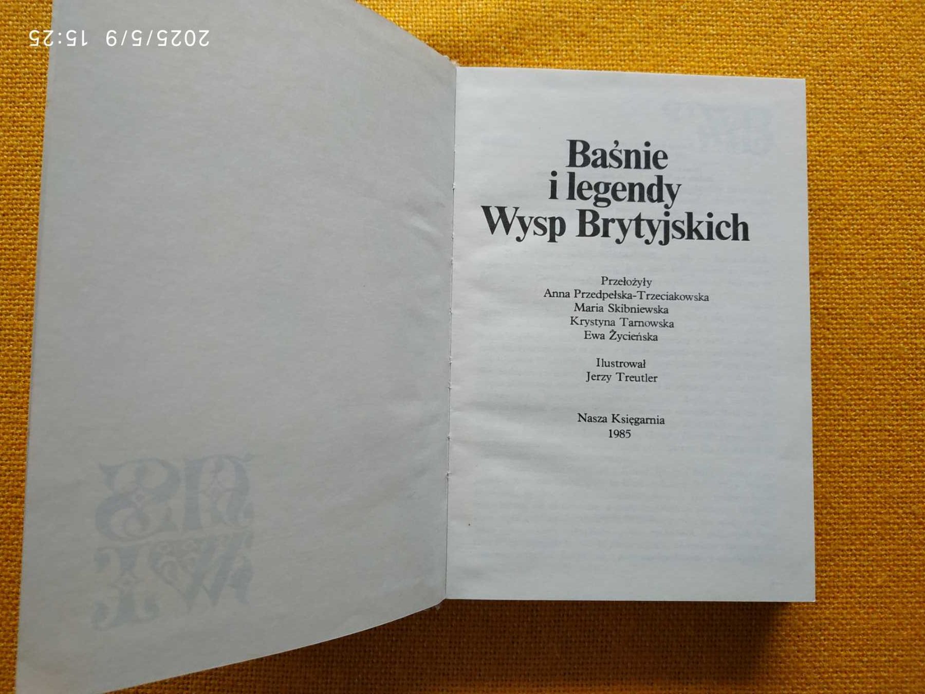Baśnie i legendy Wysp Brytyjskich - Nasza Księgarnia 1985