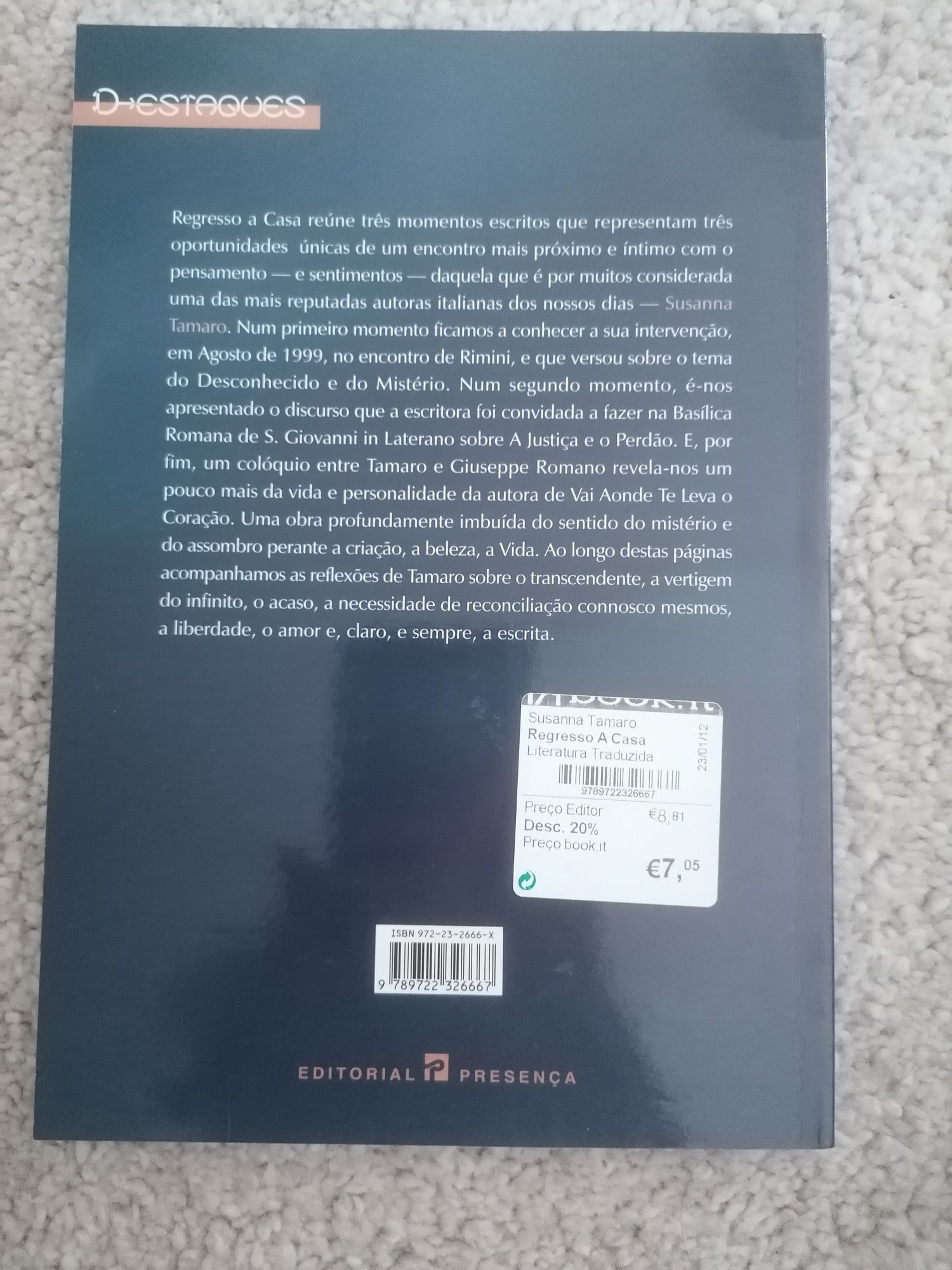 Livro: Regrsso a Casa