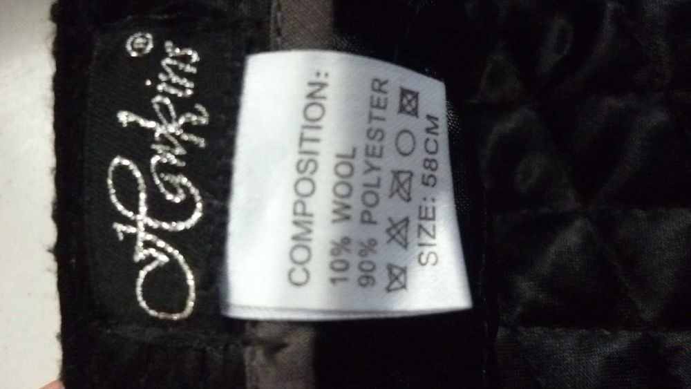 Houkins- kaszkiet  z wełną  r; 58