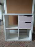 Kallax ikea z szufladami i wkładem półką