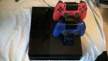 Playstation 4 fat + 2 pady + podwójna ładowarka