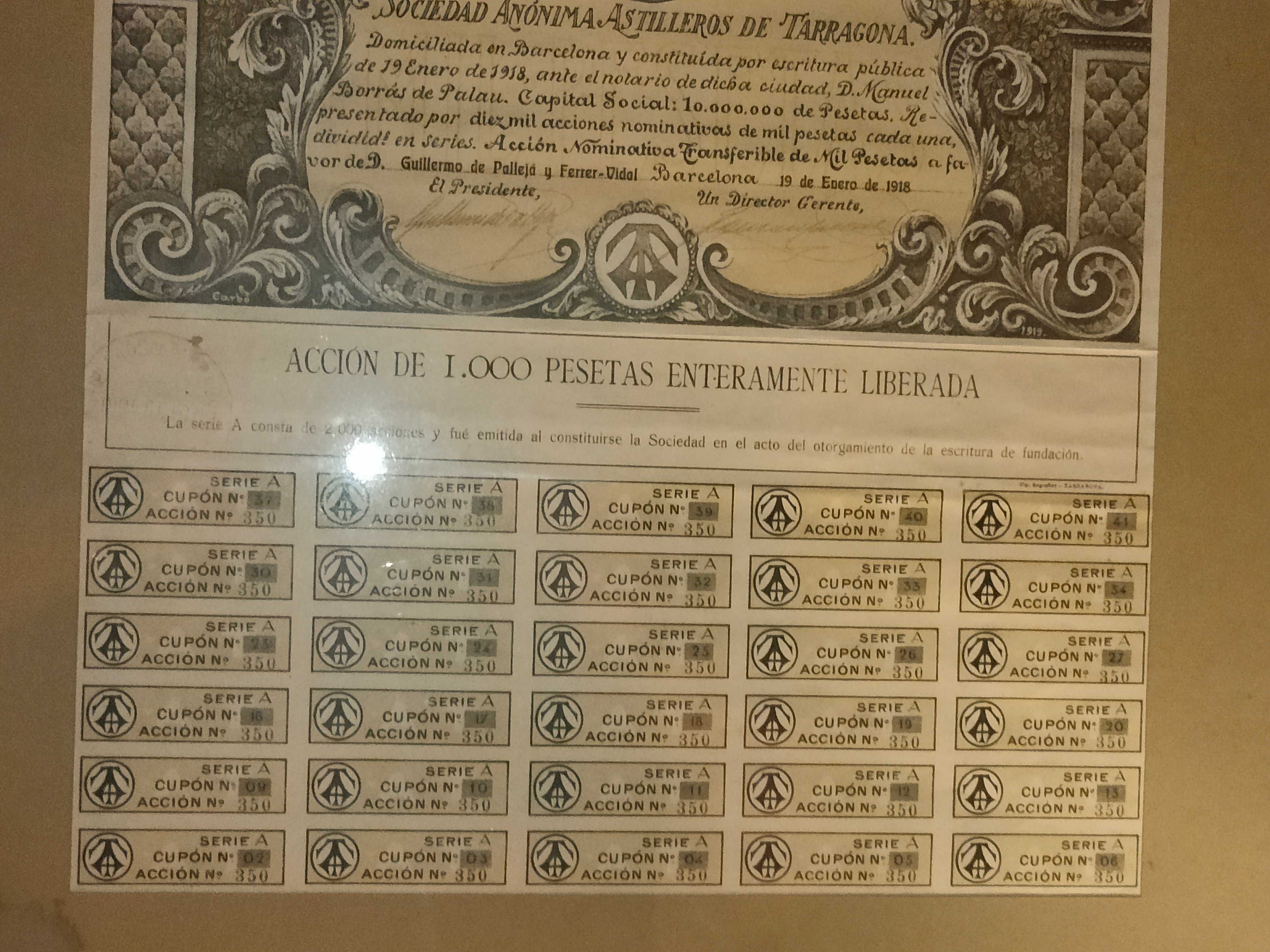Peça antiga 1918