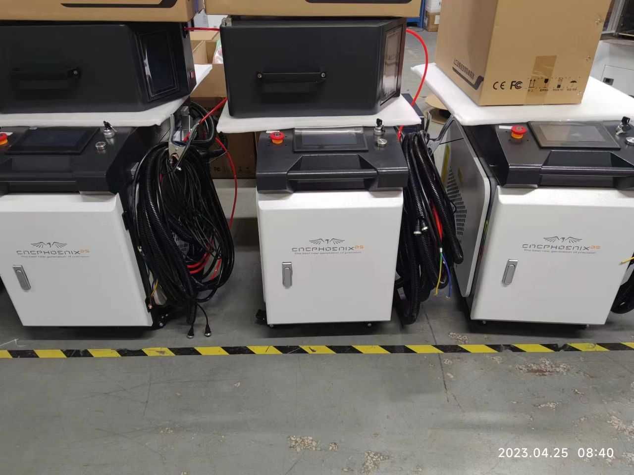 Máquina de soldadura a laser fibra 3 em 1
