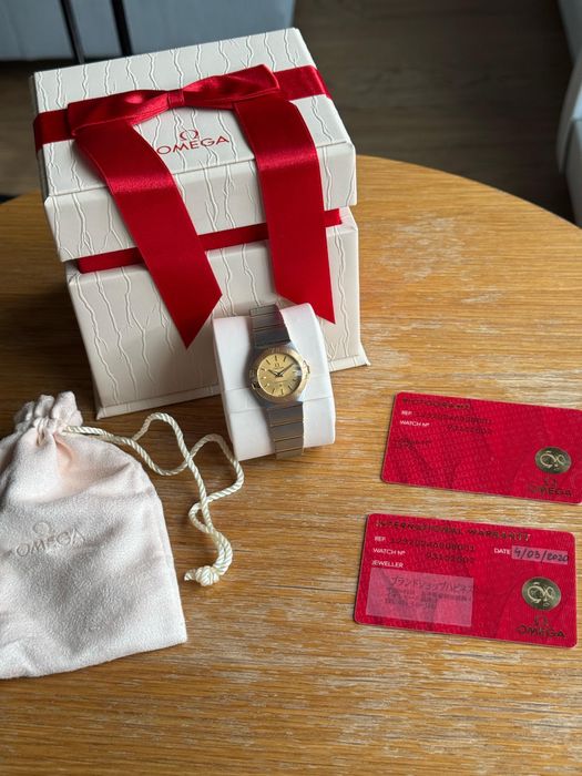 Omega Constellation damska ladies 24mm Komplet 2020r