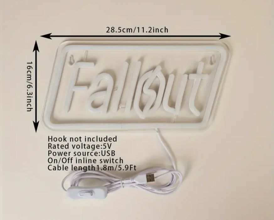 Fallout led вивіска.  Las Vegas