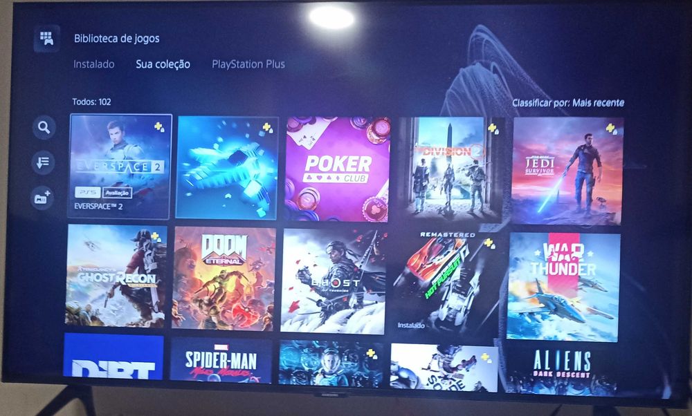 PS5 com 108 jogos