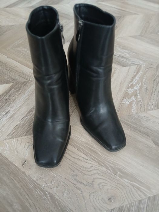 Botki skóra naturalna roz.40