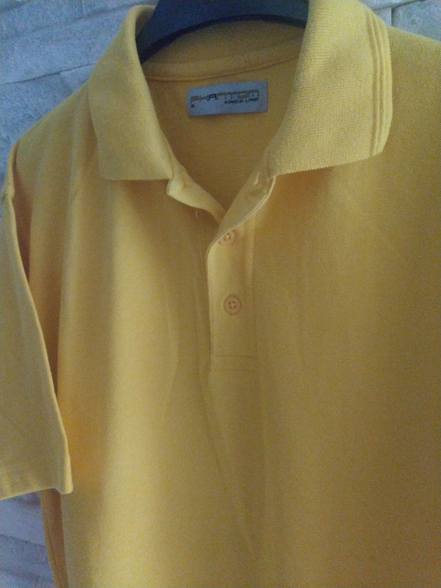 Koszulka polo polówka żółta M