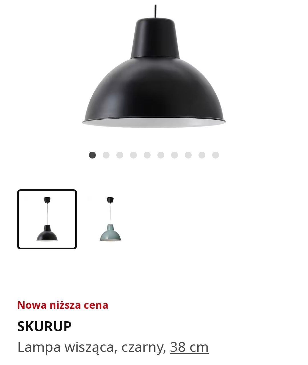 Ikea Skurup lampa wisząca 38cm E27