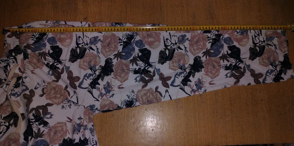 Spodnie bawełniane w kwiaty