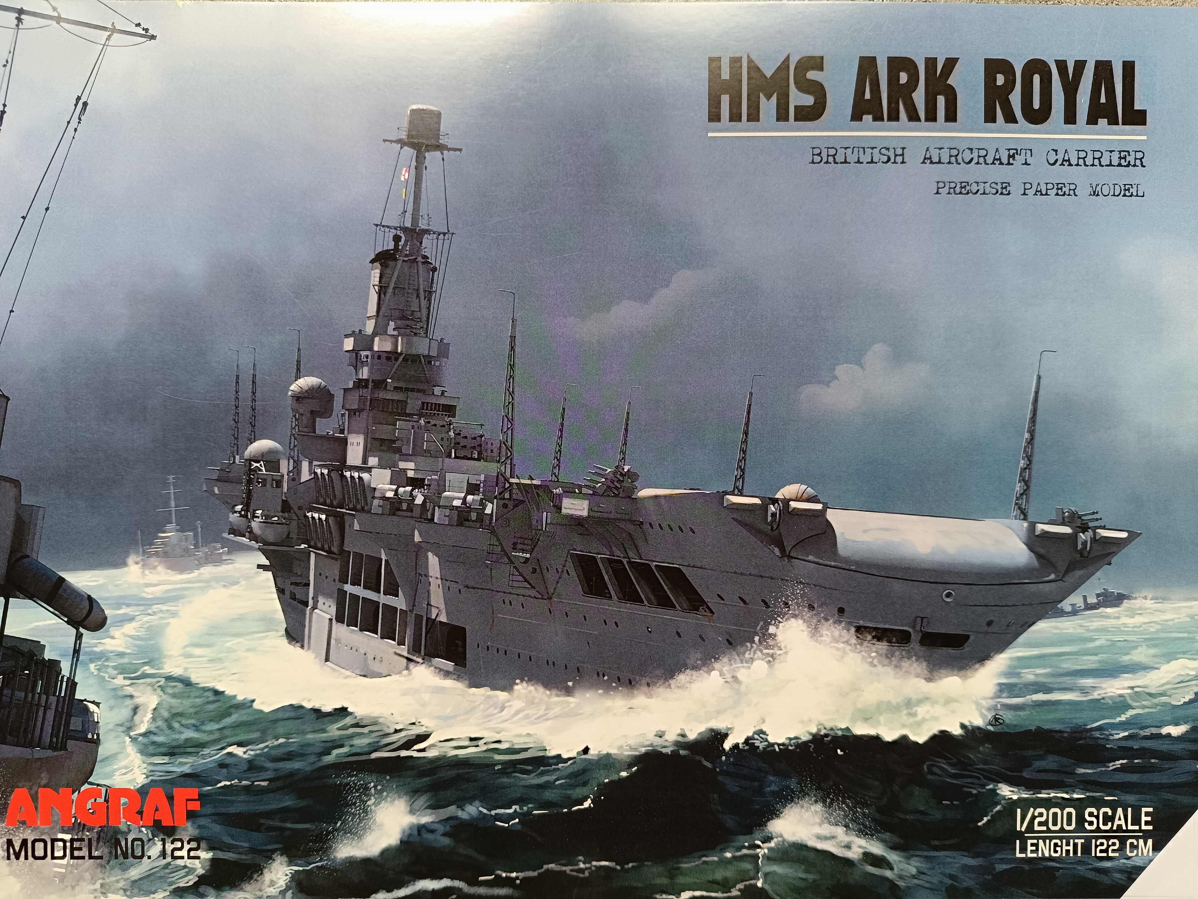 Model kartonowy Angraf 122:  Lotniskowiec HMS Ark Royal