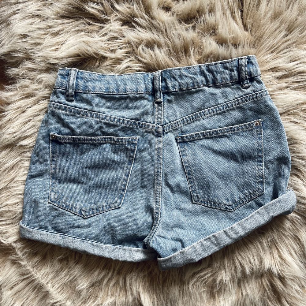 szorty jeansowe denim spodenki sinsay 36 s lato wakacje niebieskie