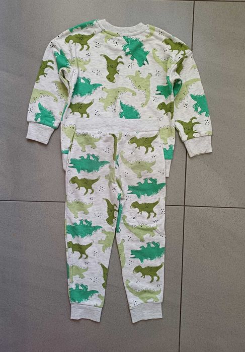 Komplet dresowy w dinozaury chłopięcy r. 110