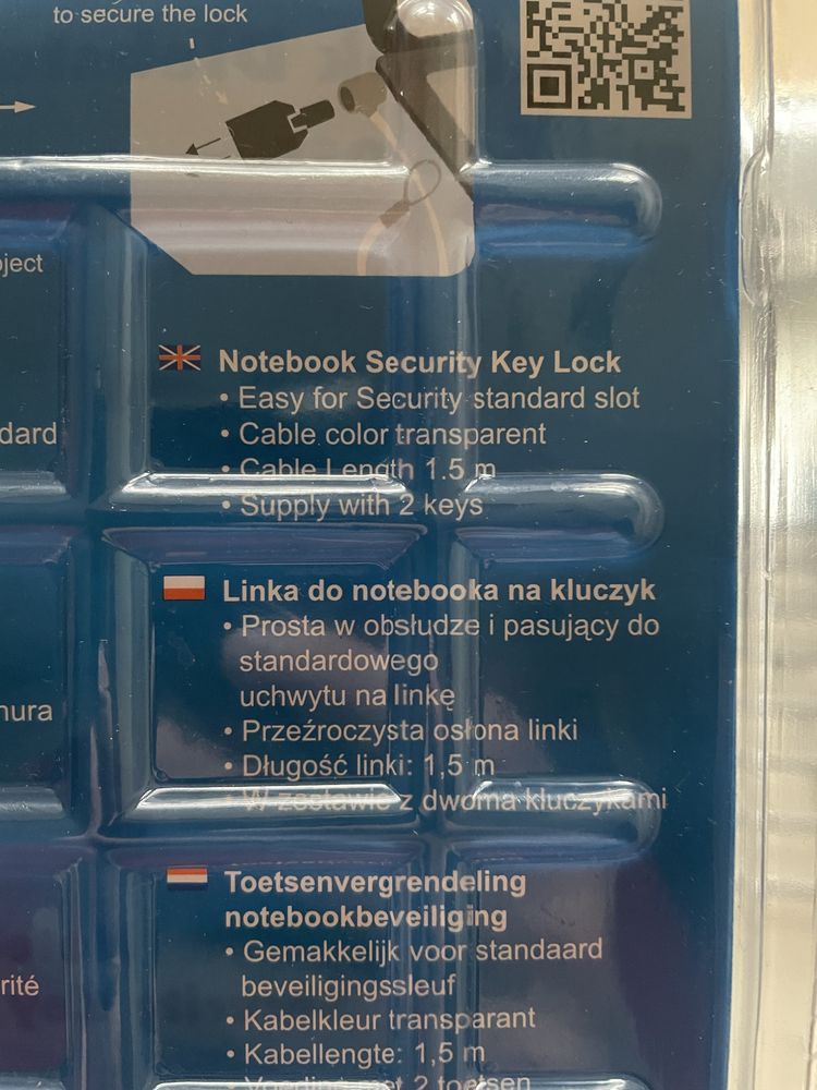 LogiLink linka , zabezpieczenie do laptop, notebook,  blokada
