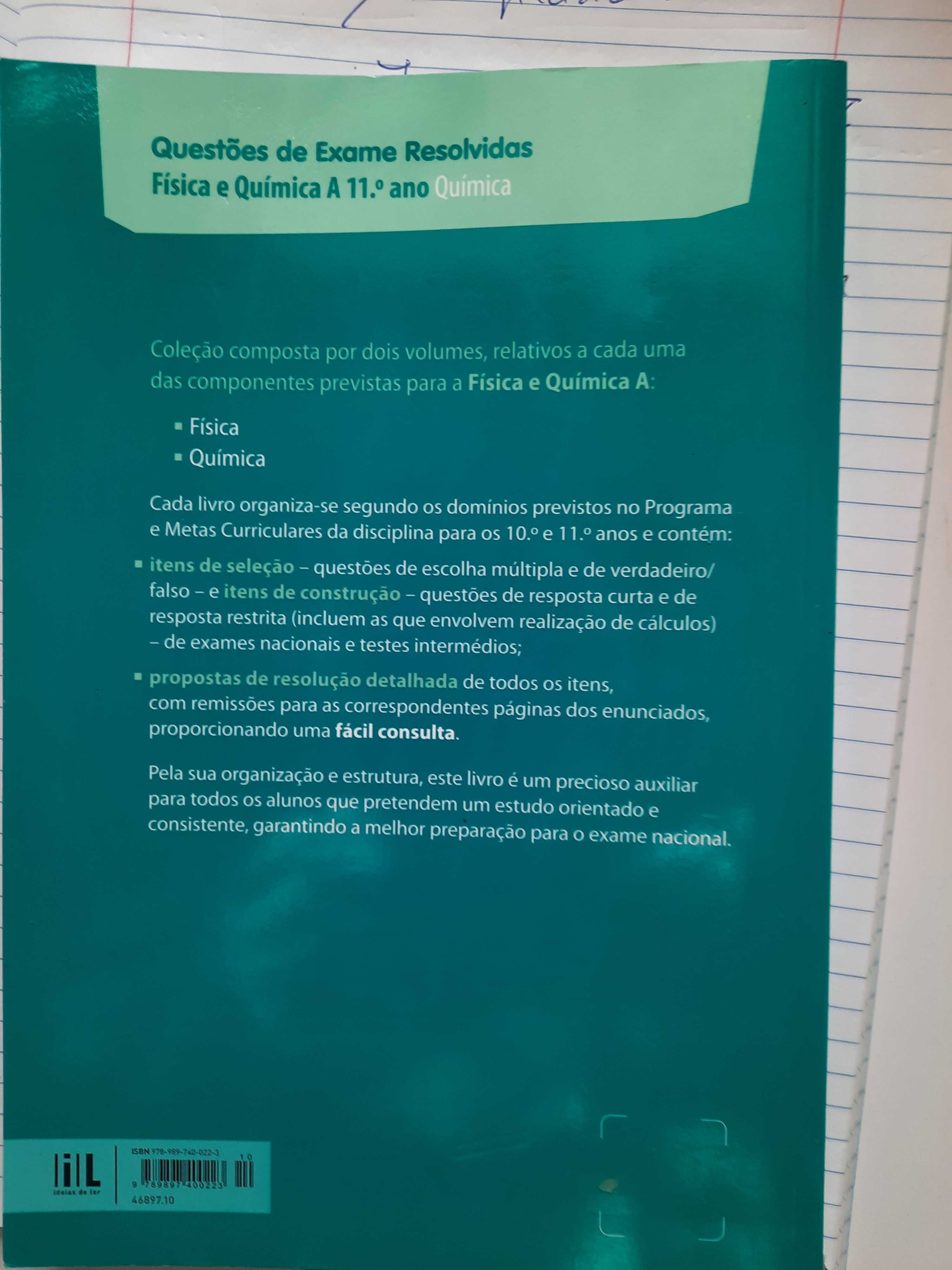 Química 11° an com resolução de exames livro auxiliar