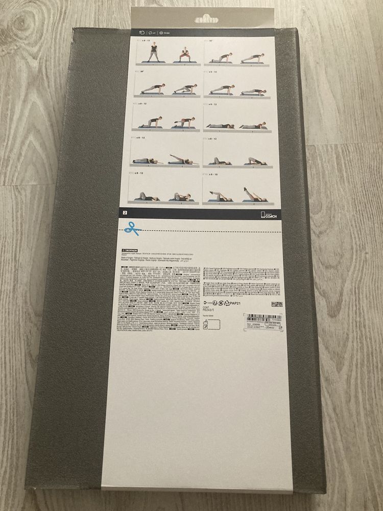 Tapete de Ginástica e Pilates 160 cm x 58 cm x 7 mm Tone Mat Fold Azul