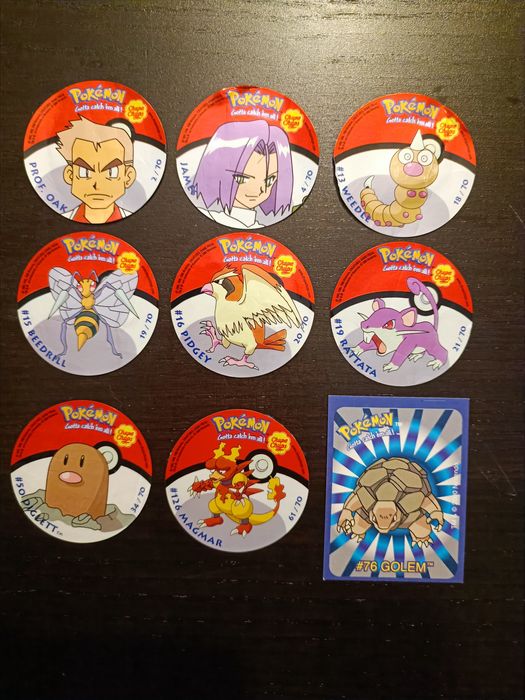 Cromos Pokémon chupa chups / chipicao