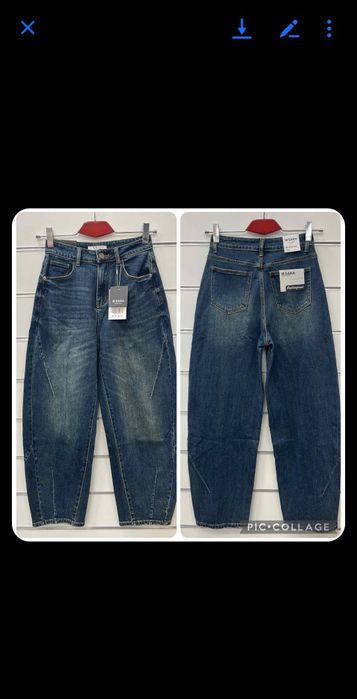Spodnie jeansy balloon m.sara xs