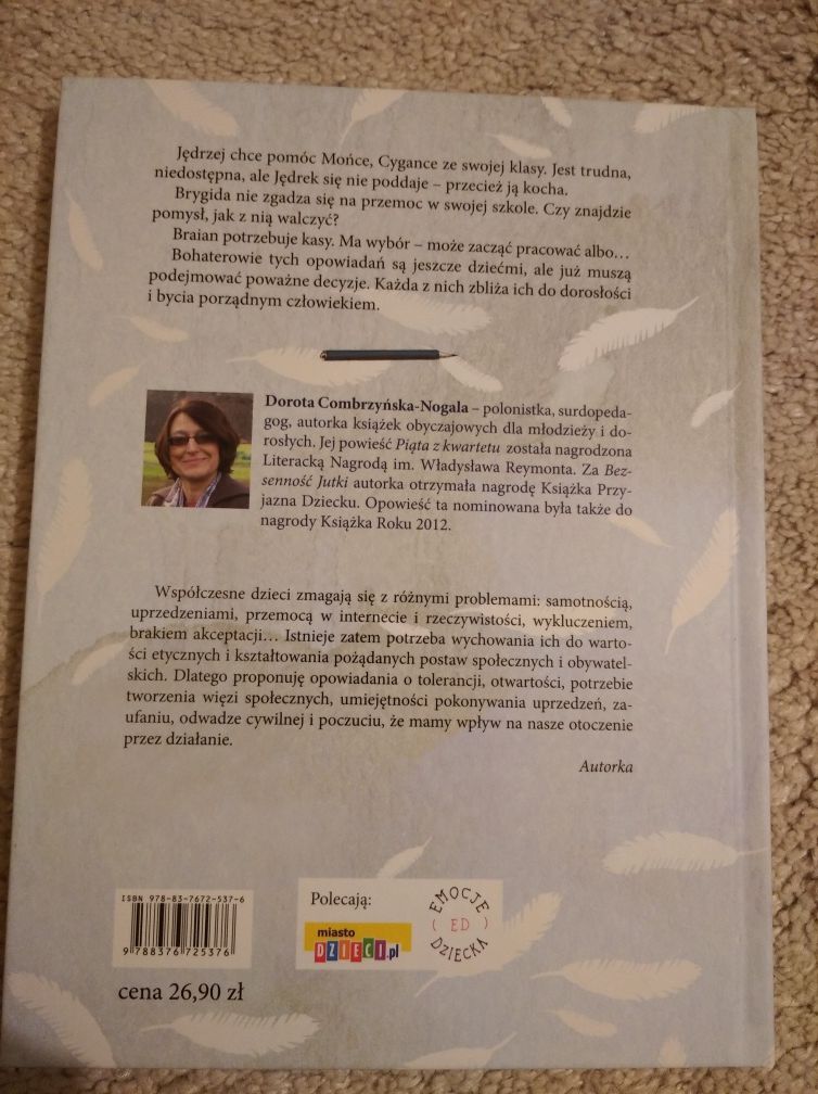 Książka Dorota Combrzyńska-Nogala pt."Pralnia pierza" 10zl