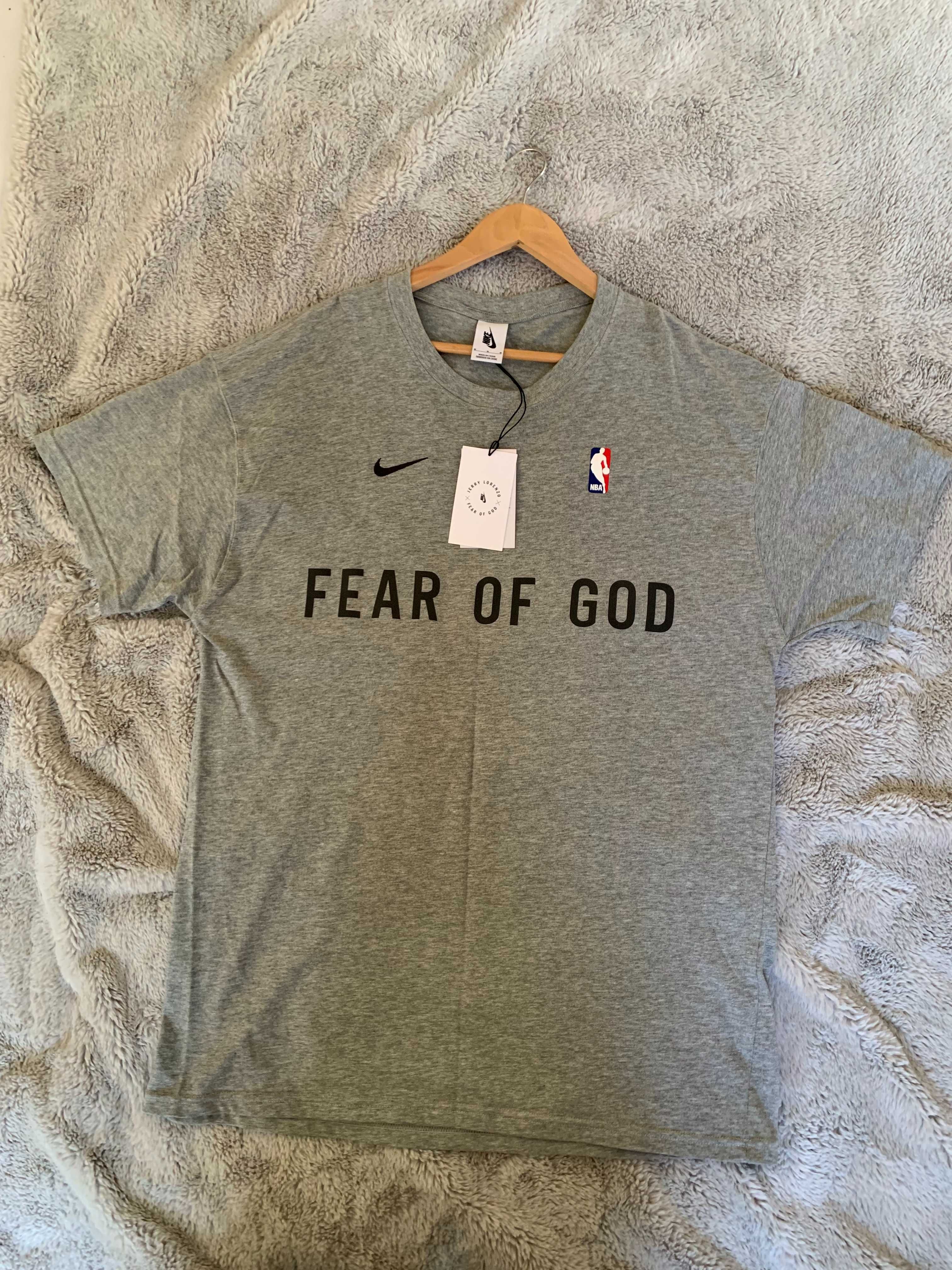 Fear of God x Nike Warm Up T-shirt Cinza