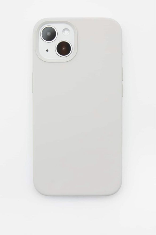 Кам’яно-сірий прорезинений чохол для iphone 14