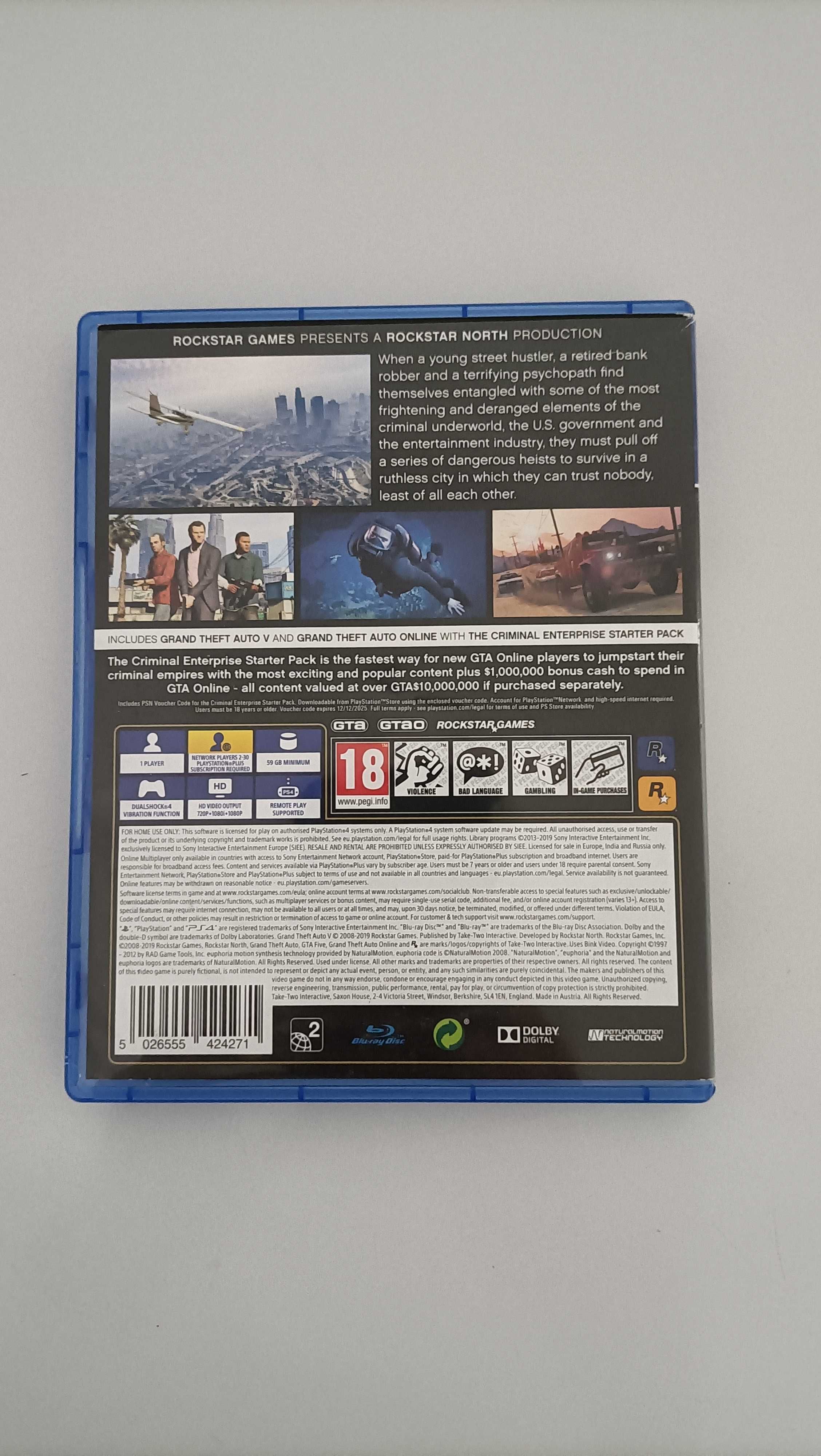 Jogo de Ps4/Ps5 GTA V Premium Edition(ou troco)
