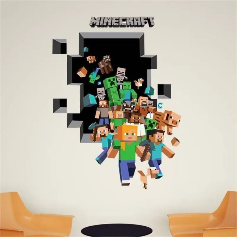 Autocolante parede Minecraft
