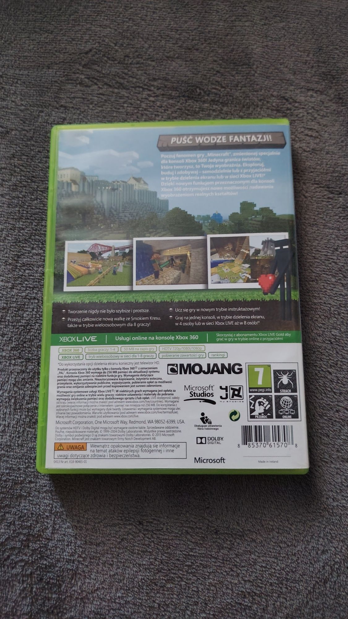 Gra Xbox 360 Minecraft