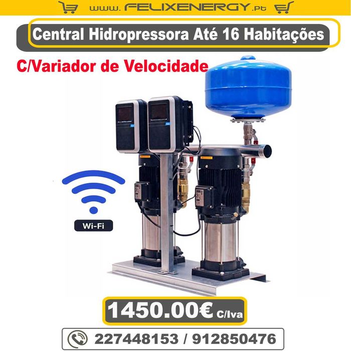 Central Hidropressora Até 16 Habitações C/Variador de Velocidade