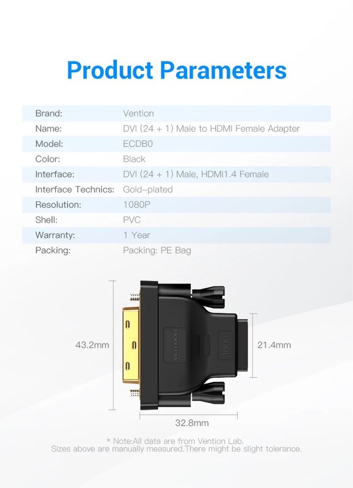 Переходник DVI-HDMI