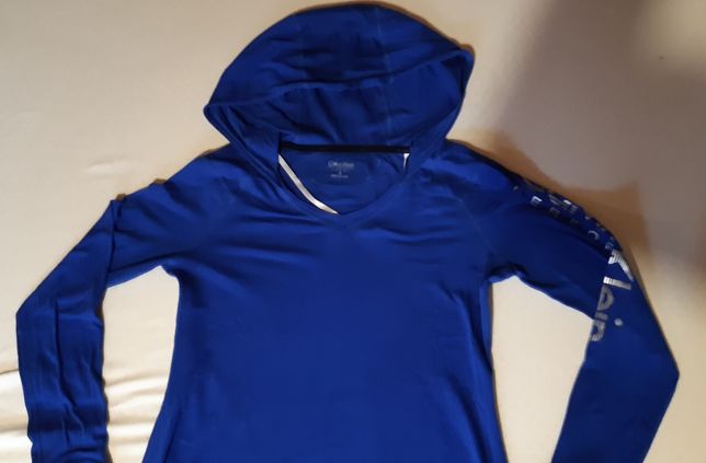 Bluza Calvin Klein rozmiar M siłownia, bieganie, niebieska, odblaski